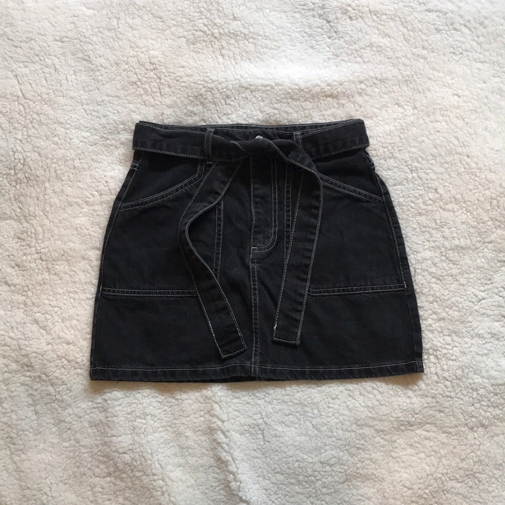 Forever 21, premium denim black skirt
